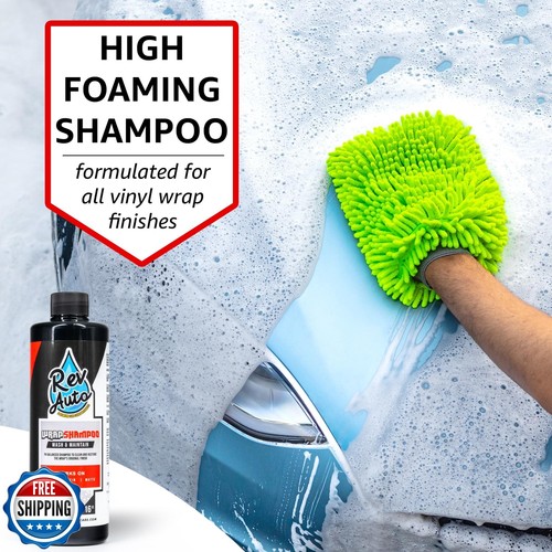 Rev Auto Vinyl Wrap Cleaner Kit - 3-Artikel Set enthält Wrap Detailer, Shampoo  - Bild 3 von 5
