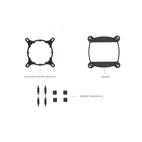 CPU Mounting Bracket and Screw For Intel LGA1200 to Asetek-Based Liquid Coolers - Afbeelding 1 van 7