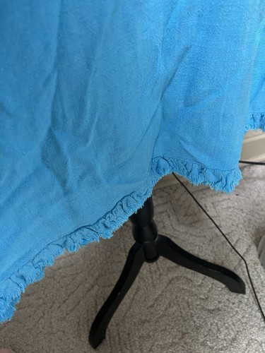 NWT electric blue Umgee linen/cotton dress, pockets, XL - Picture 5 of 10