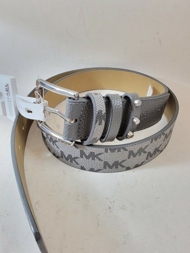 Cinturón de cintura de cuero sintético grande con logotipo de Michael Kors con monograma MK... nuevo - Imagen 10 de 11