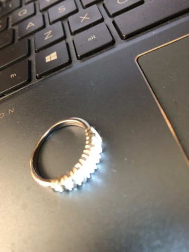 Lab Grown Diamond, Rhodium over Sterling Silver - Picture 5 of 6