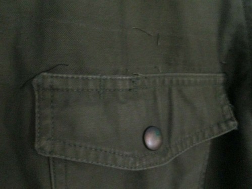 USAF OG 107 Cotton Wind Resistant Coat Medium Long Sateen 1966 Broxton Garment - Picture 4 of 10