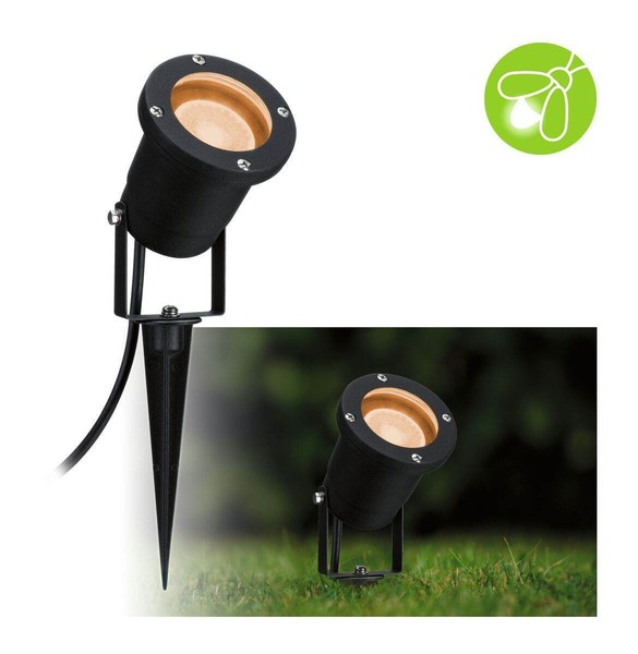 Paulmann Led Gartenstrahler Goldlicht, 320 Lm, IP65, 2200 K, Insektenfreundlich-image