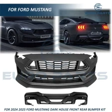 For Ford Mustang 2024-2025 Dark Horse Style Front&Rear bumper kit diffuser lip