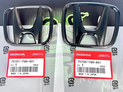 1 PAIR H Black GLOSSY LOGO EMBLEM BADGE FOR 2017-2022 Honda CRV