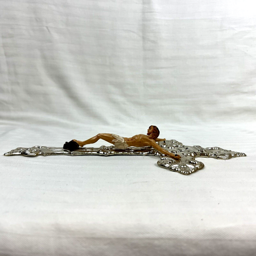 Vtg Gallo Co NYC INRI Crucifix 12" Chrome Plastic 12" Religious Easter 1967 RARE - Picture 6 of 20