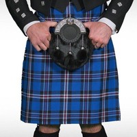 Scottish | Rangers Tartan Heavy Kilt & Kilt Pin | Geoffrey Scottish | Rangers Tartan Heavy Kilt & Kilt Pin | Geoffrey