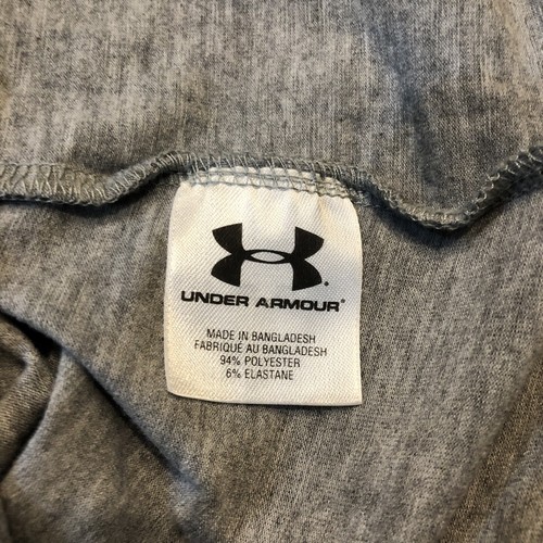 Under Armour Shirt Womens Small Gray Green Logo Casual Athletic Ladies - Picture 4 of 8