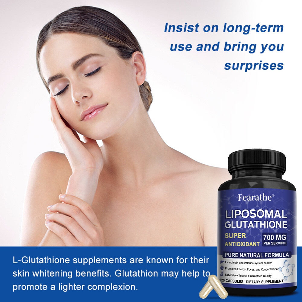 glutathione long term use Glutathione Capsules Natural Anti-Aging Wrinkle Remover 700mg Skin  Whitening