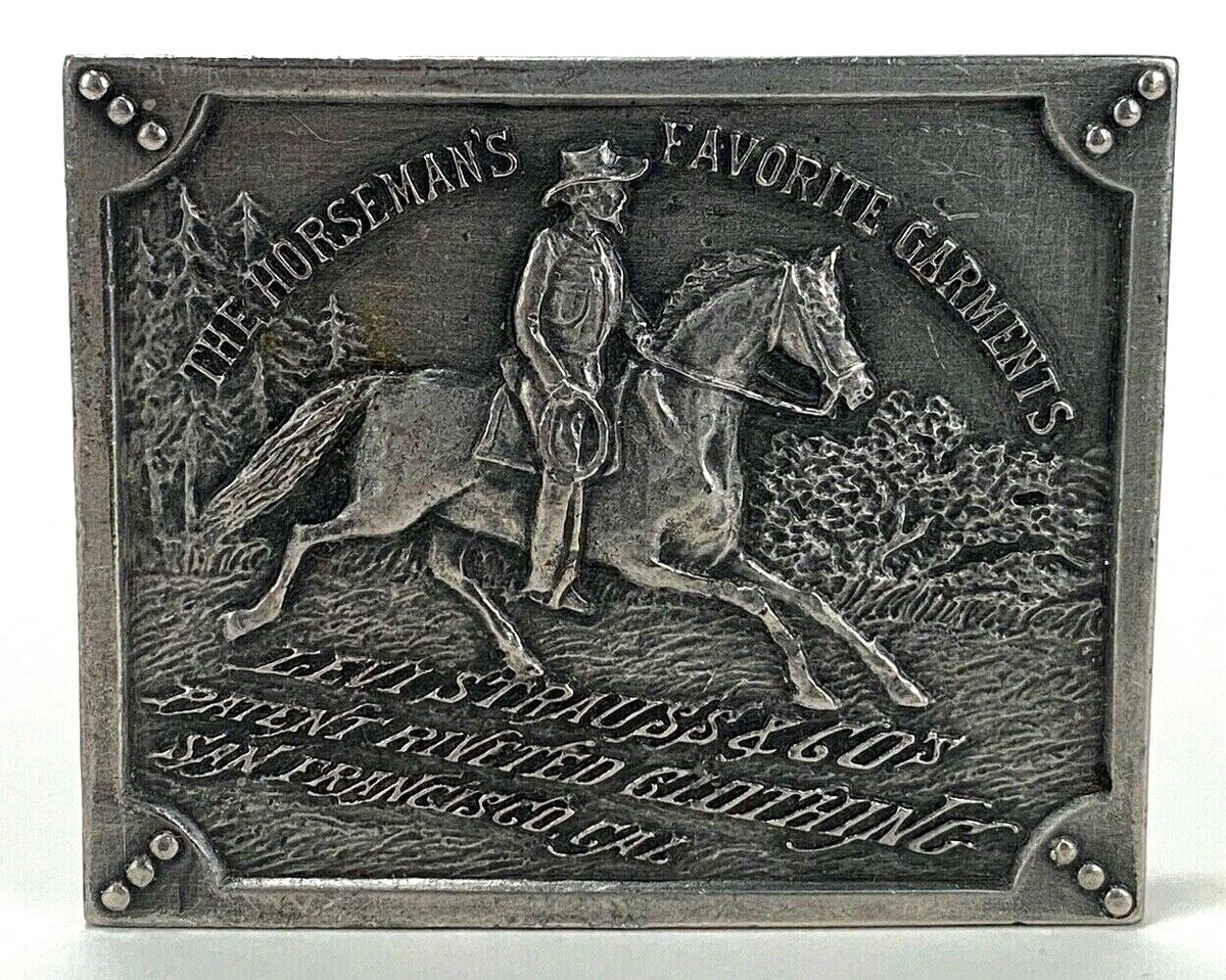 Vtg 1976 Bergamot Brass Works Levi Straus Levi's Cowboy