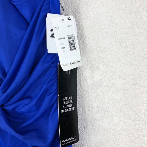 Traje de baño Magicsuit para mujer Angelina con cinturón de una pieza talla 16 azul cobalto - Imagen 5 de 9