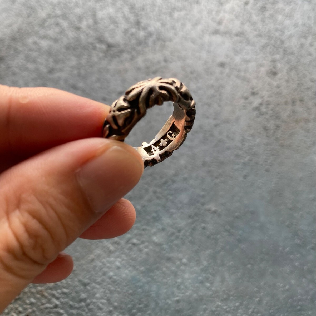 アクセサリー A&G Large Cross Ring A&G Sterling Silver 925 Ring US 6 3/4 JAPAN 13 Gothic Cross