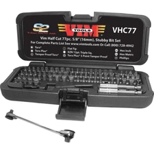 VIM TOOLS VHC77 77 Piece Half Cut Bit Set