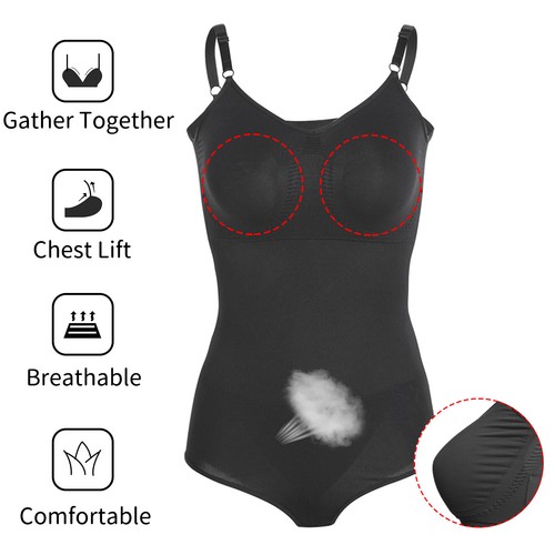 Para mujer Modelador de cuerpo completo Body Control de barriga Gimnasio Adelgazar Prendas con forma sin costuras - Imagen 8 de 10