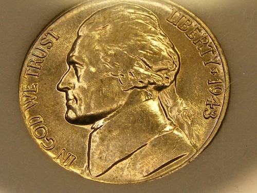 1943-D SILVER JEFFERSON NICKEL * BU * FS * KEY DATE * LUSTER * FREE SHIPPING - Picture 1 of 4