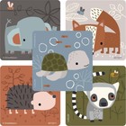 25 Nature Friends Zoo Animal  Stickers Teacher Supply  Party Favors Turtle Fox