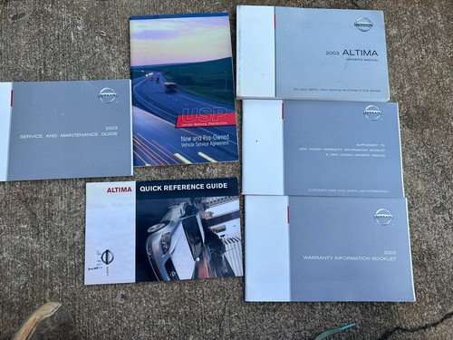2003 Nissan Altima Owners Manual Handbook with case~B83 | eBay