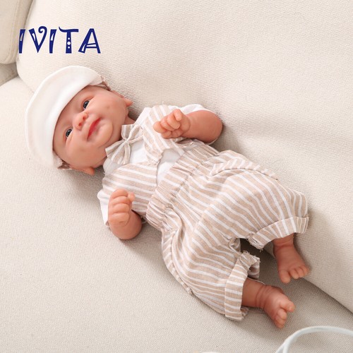 IVITA 14'' Handmade Silicone Reborn Doll Lifelike Baby Boy Toys Xmas Gift 1800g - Picture 5 of 12