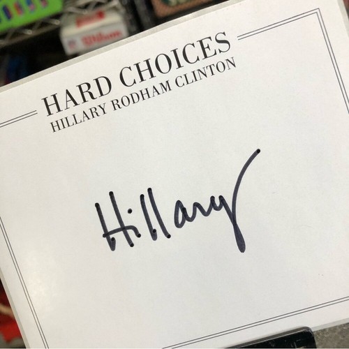 Hillary Rodham Clinton Autographed Hard Choices Bookplate - Former First Lady - Picture 2 of 3