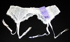 PORTE-JARRETELLES 38/40 BILLET DOUX BLANC LYCRA SEXY SERRE-TAILLE DENTELLE