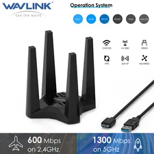 AC1900 2.4/5G Dual Band USB 3.0 WiFi Adapter 1900Mbps Wireless Long Range
