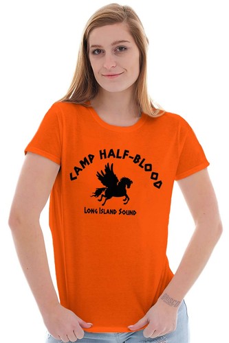 Camp Half Blood Long Island Sound Pegasus Womens Top Junior Graphic Tee - Picture 3 of 11
