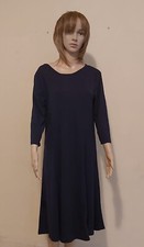 Women´s Midi Dress Long Sleeve Size M Dark Navy                          --S1--