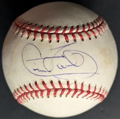 Autographed Signed Cecil Fielder Rawlings MLB Baseball Blue Jays Tigers ...