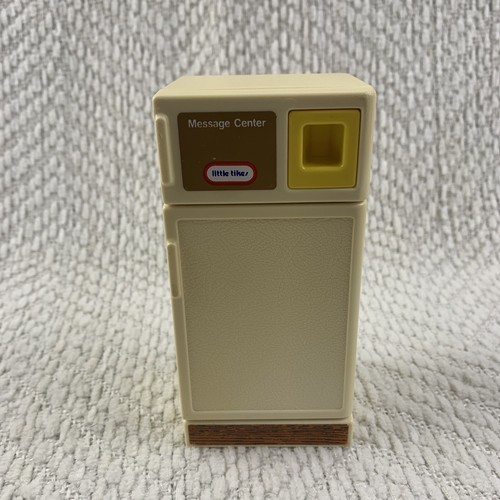 Vintage Little Tikes Place Dollhouse Furniture Refrigerator Message Center