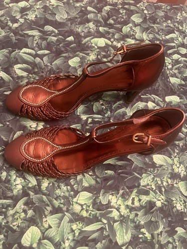 Vero Cuoio Schuhe Damen geschlossene Zehenpartie Riemen Strass 37,5 - Bild 9 von 9