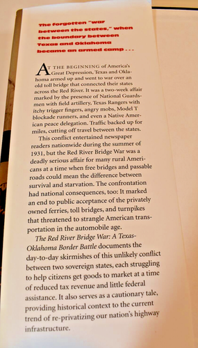 The Red River Bridge War Book Texas Oklahoma Border Battle Signed Rusty Williams - Picture 7 of 12