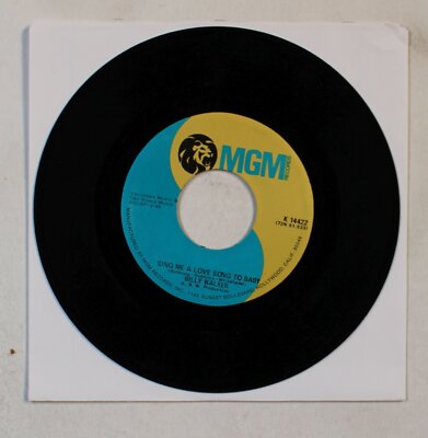 Billy Walker Sing Me A Love Song To Baby US 7inch Vinyl Single 1972 Country