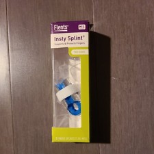Flents Finger Splint Support  Protect First Aid Two Sided Medium Blue Color 1ct