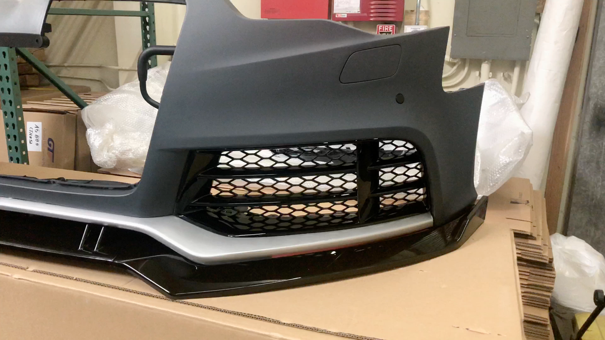 BKM RS5 Style Front Bumper and Glossy Black Lip, fits Audi A5
