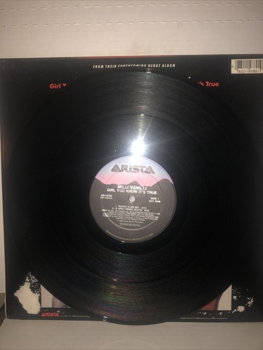 Milli Vanilli - Girl You Know It’s True 1988 Arista AD1-9780 12” Vinyl - Picture 3 of 4