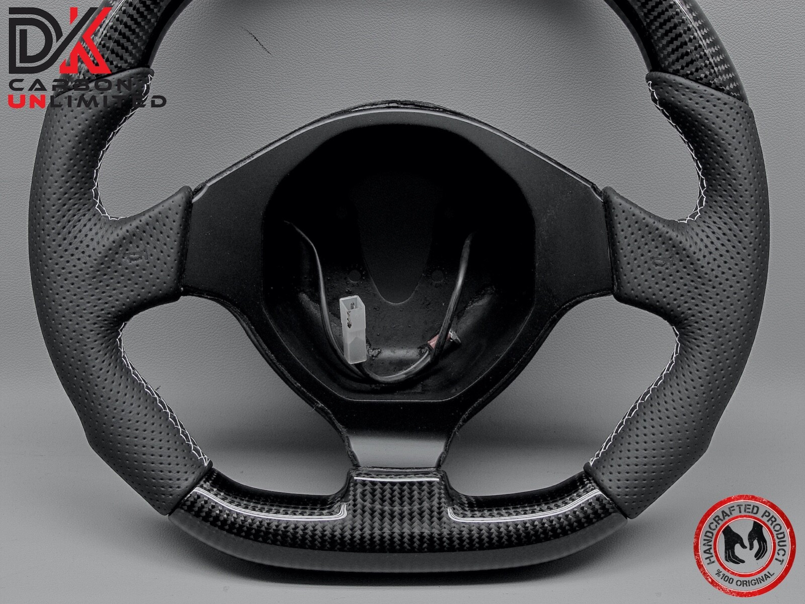 Lamborghini LP640 LP650 LP670 Murcielago Perforated 2x2 Carbon Steering Wheel v3