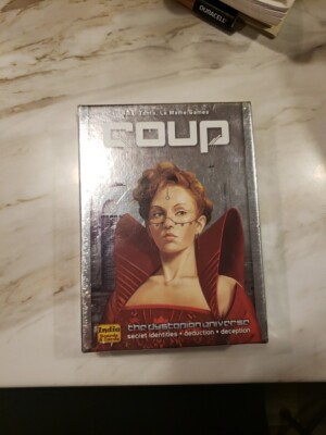 Indie Boards and Cards Coup The Dystopian Universe Card Game Complete Open Box