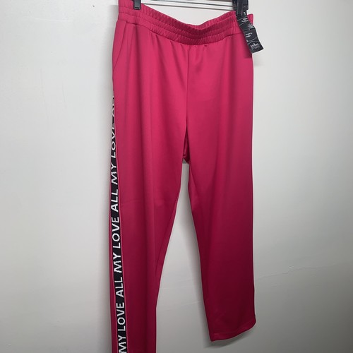 NewYork&Co Pink “All My Love" Track Pant size L - Picture 4 of 12