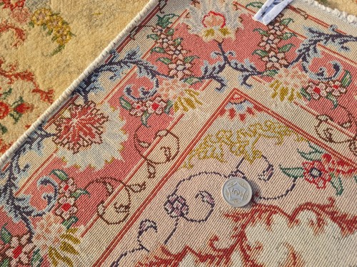 Hand Knotted Vintage Shahi Tabreez Wool Area Runner Rug 10 x 3 Ft (1807 GER-4) - Picture 8 of 8