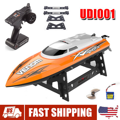 UDI001 RC Boat 2.4G High Speed Remote Control Electric Boat Orange Power Venom