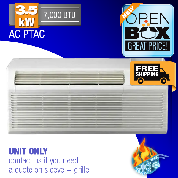 Perfect Aire 7K BTU PTAC Air Conditioner with Electric