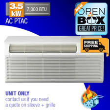 Perfect Aire 7K BTU PTAC Air Conditioner with 3.5KW Electric Heater, S D