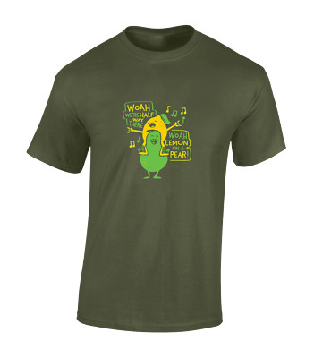 WO WE'RE HALF WAY THERE MENS T SHIRT FUNNY MUSIC PARODY NOVELTY CLASSIC GIFT
