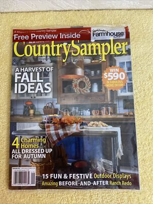 Country Sampler + Farmhouse Style Sample Edition Magazines ~ Sept. 2021 ...