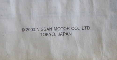 Nissan Pathfinder R50 2/99-7/05 Owners Manual (2000) - Picture 2 of 5