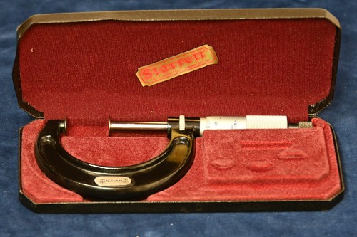 Starrett 256M Disc Micrometer 25-50mm w Ratchet Stop and Lock Nut - Picture 1 of 2