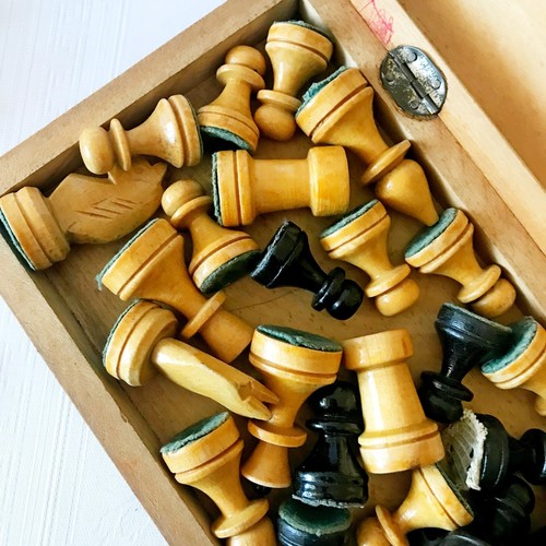 Sowjetisches Schachset - Holz UdSSR Schach - Vintage Schach 1970 Komplettset - Bild 10 von 12