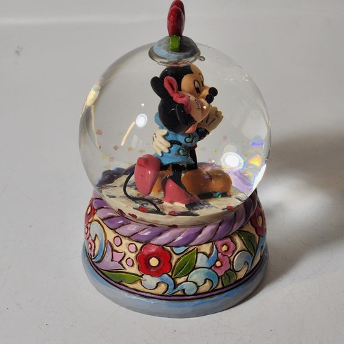 Disney Showcase Enesco Snow Globe Mickey & Minnie Mouse Spring Jitterbug 4015350 - Picture 5 of 14
