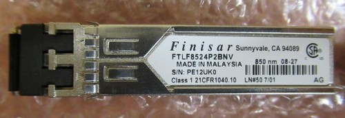 4 x FINISAR FTLF8524P2BNV 1000Base-SX Duplex 4Gb/s 850nm SFP Transceiver Module - 第 2/5 張圖片