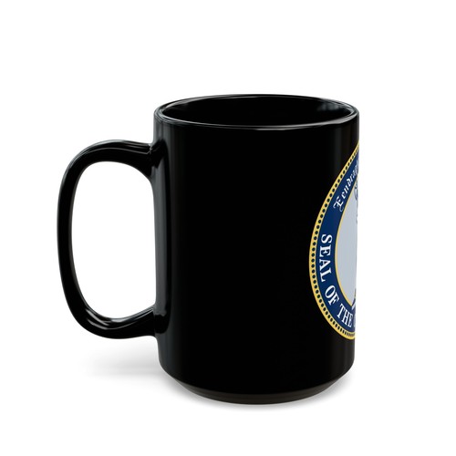 Seal of Brooklyn New York - Black Coffee Mug - Picture 4 of 9